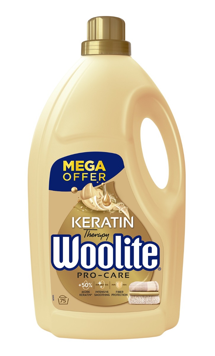 Woolite Keratin ProCare Tekutý prací prostředek na všechno prádlo 4