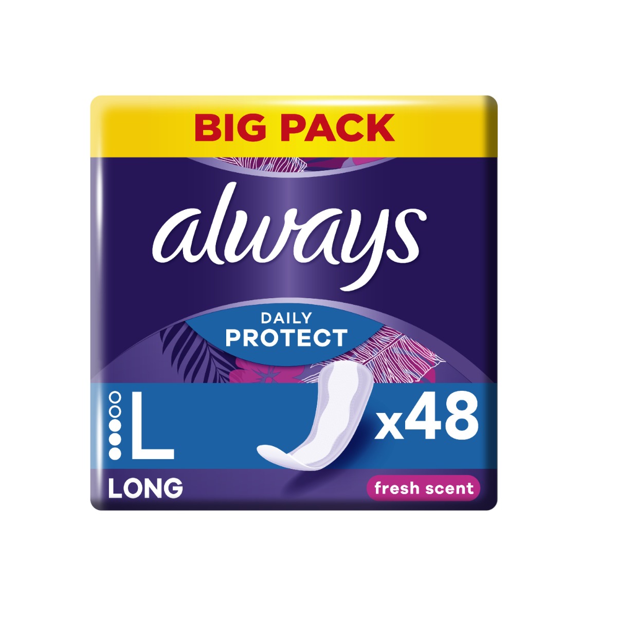 Always Daily Protect Long Fresh Scent intimky 48 ks Always