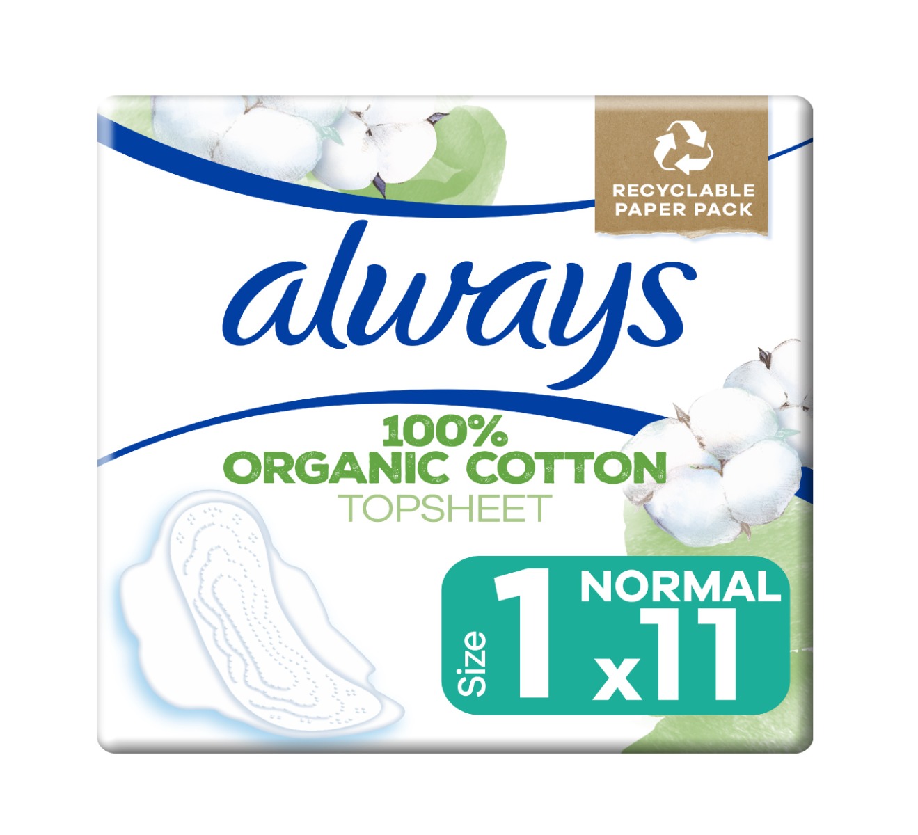 Always Ultra Protect Normal Cotton vložky 11 ks Always