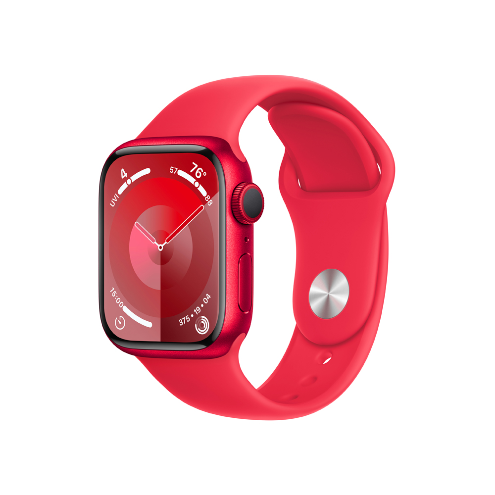 Apple Watch S9 41 mm sport band M/L smart hodinky Red Apple