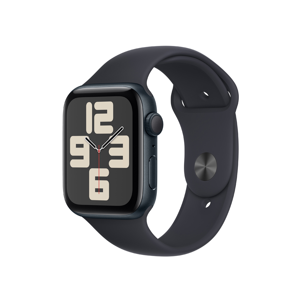 Apple Watch SE 44 mm sport band M/L smart hodinky Midnight Apple