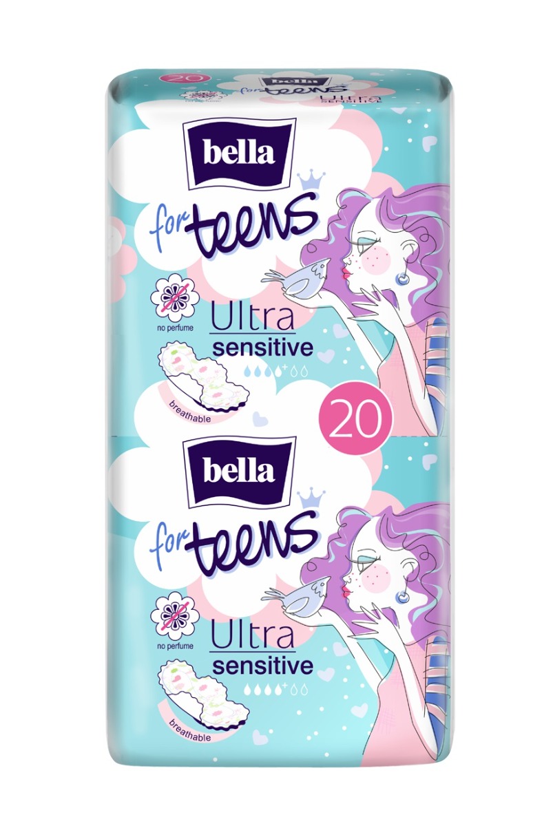 Bella For Teens Ultra Sensitive hygienické vložky 20 ks Bella