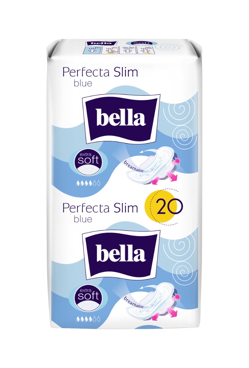 Bella Perfecta Slim Blue hygienické vložky 20 ks Bella