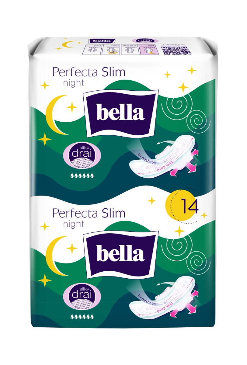 Bella Perfecta Slim Night hygienické vložky 14 ks Bella