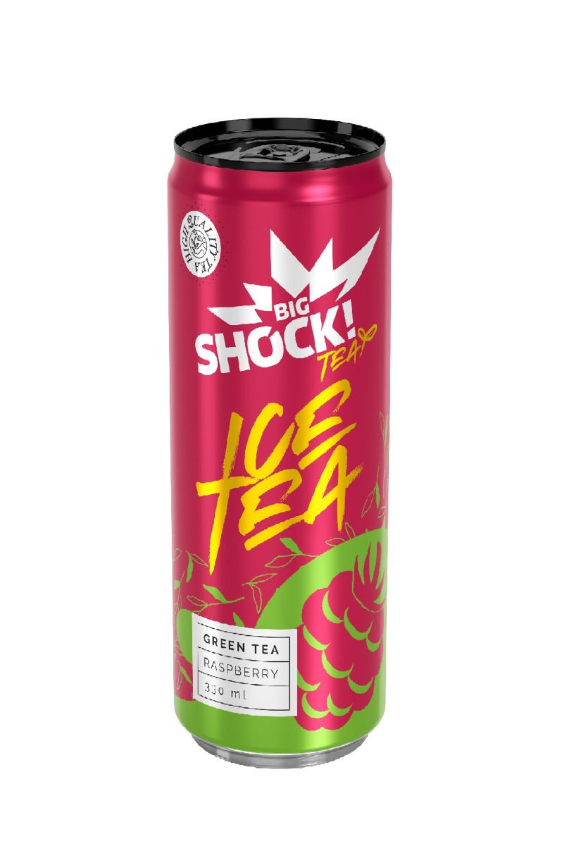 Big Shock! Ice Tea Green Raspberry 330 ml Big Shock!