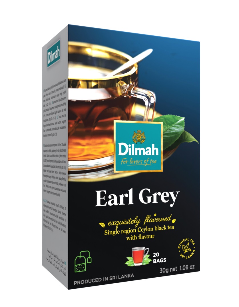 Dilmah Černý čaj Earl Grey nálevové sáčky 20x1