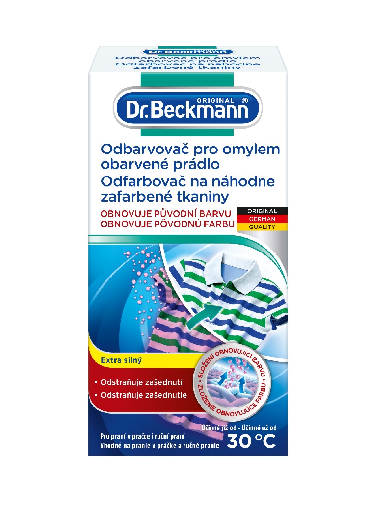 Dr.Beckmann Odbarvovač na omylem obarvené prádlo 75 g Dr.Beckmann