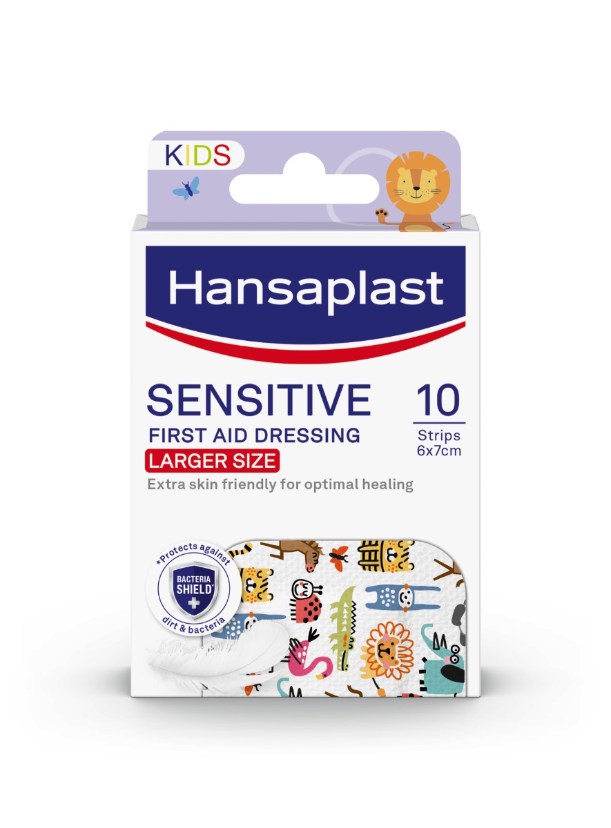 Hansaplast Sensitive Zvířátka Large náplasti 10 ks Hansaplast