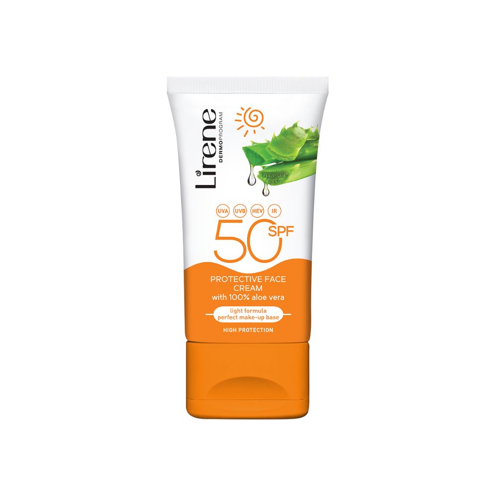 Lirene Sun care Ochranná pleťová emulze Aloe vera SPF50 50 ml Lirene