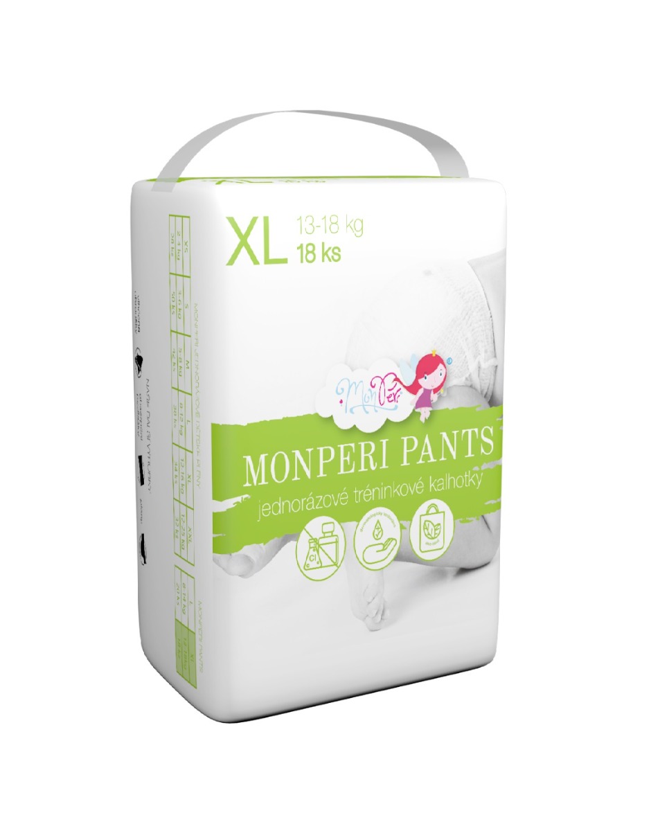 MonPeri Pants XL 13-18 kg plenkové kalhotky 18 ks MonPeri