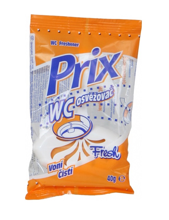 Prix Osvěžovač a čistič WC 40 g oranžový Prix