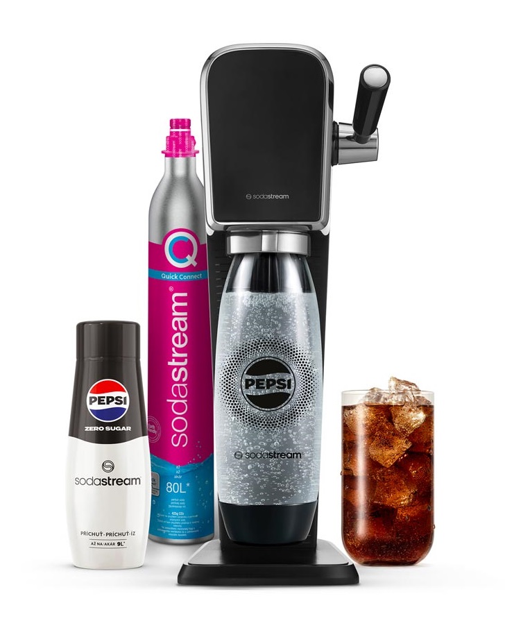 SODASTREAM Art Pepsi Zero Mpack výrobník perlivé vody Black SODASTREAM