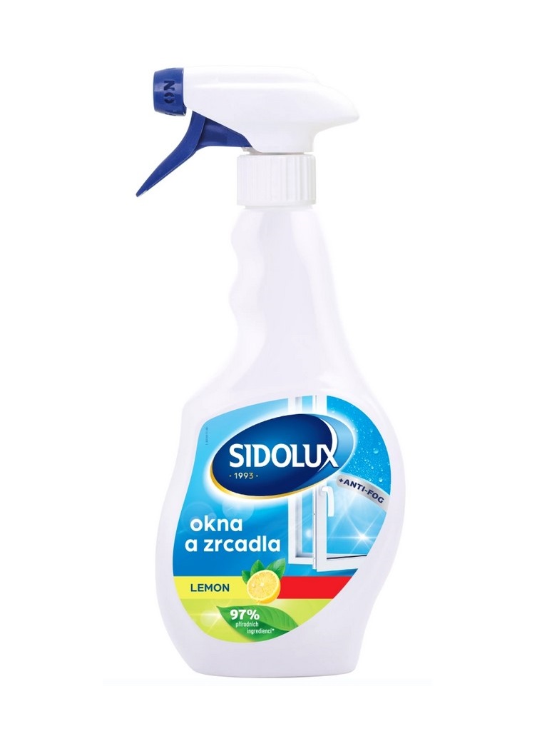 Sidolux Anti-Fog Čisticí sprej na okna a lesklé povrchy Lemon 500 ml Sidolux