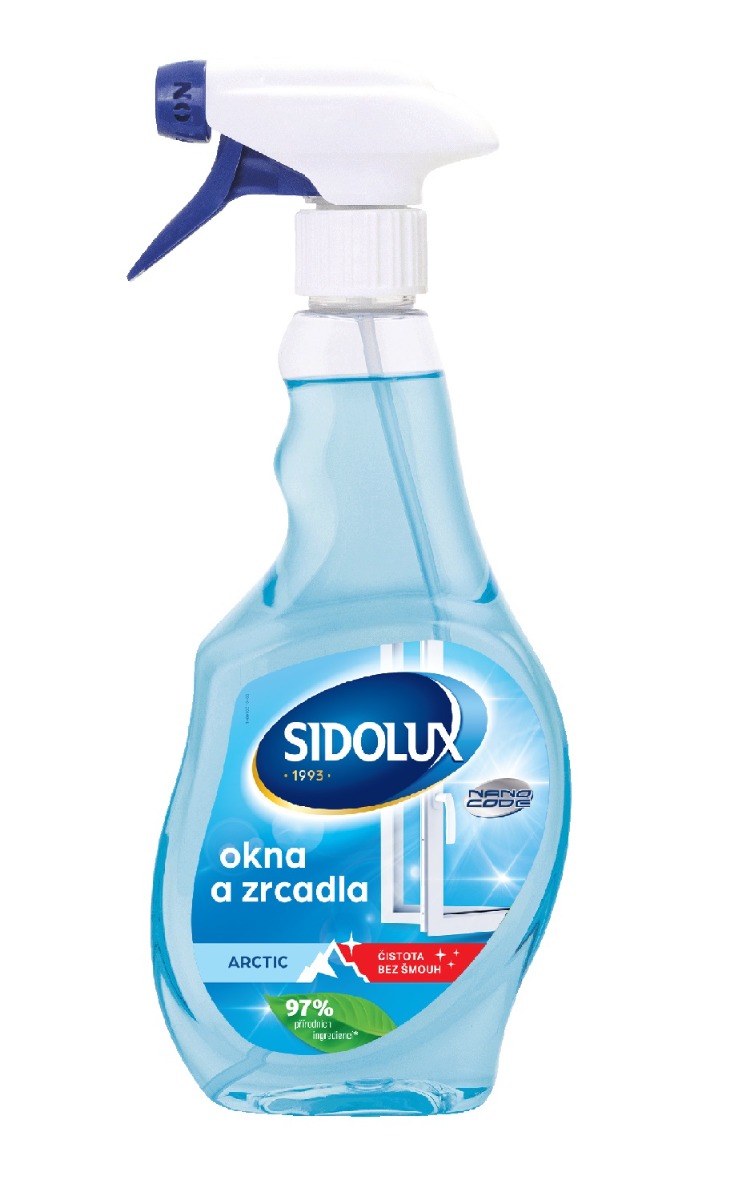 Sidolux Arctic Čisticí sprej na okna a lesklé povrchy 500 ml Sidolux