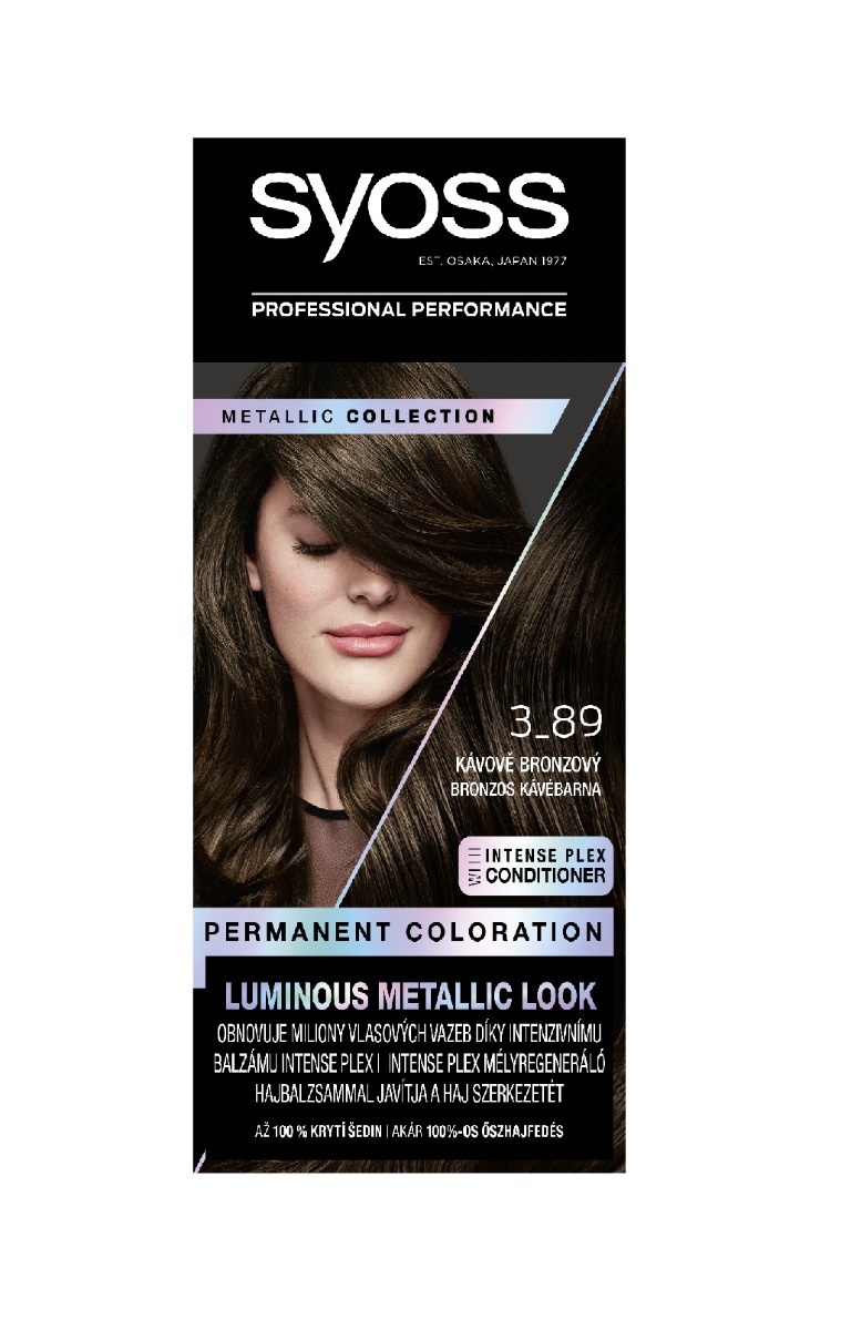 Syoss Metallic Collection Permanentní barva na vlasy 3-89 kávově bronzová 115 ml Syoss