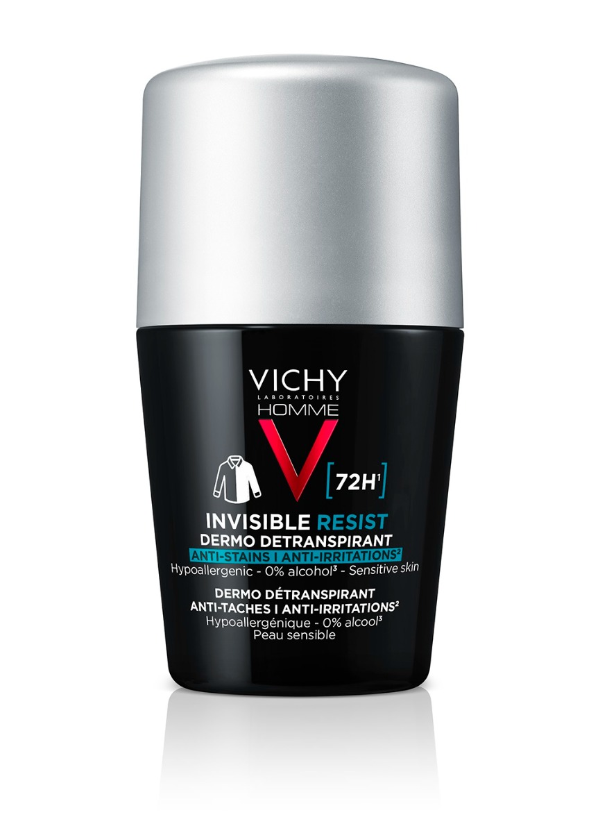 Vichy Homme Invisible Resist 72h Antiperspirant roll-on 50 ml Vichy