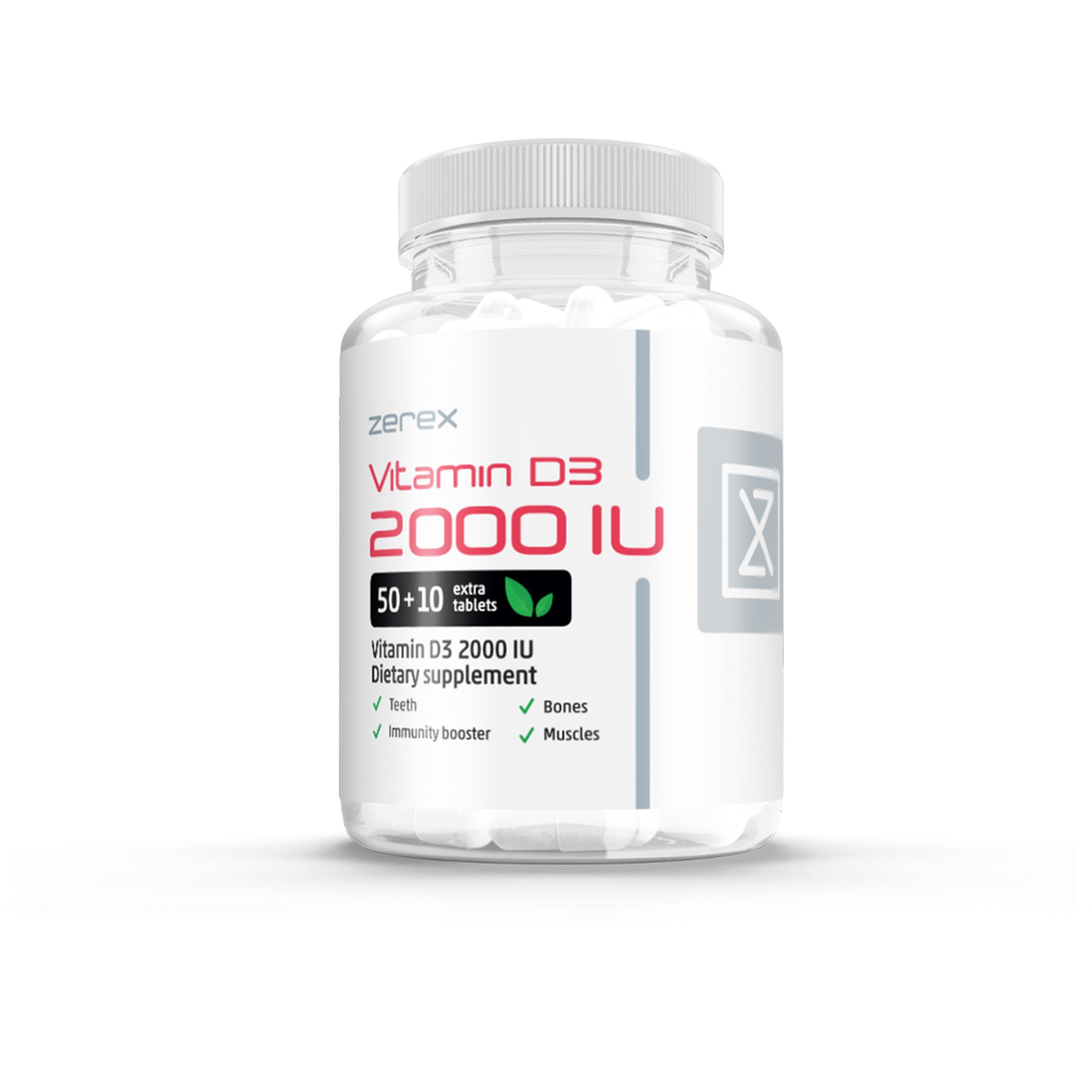 Zerex Vitamín D3 2000 IU 50+10 tablet Zerex