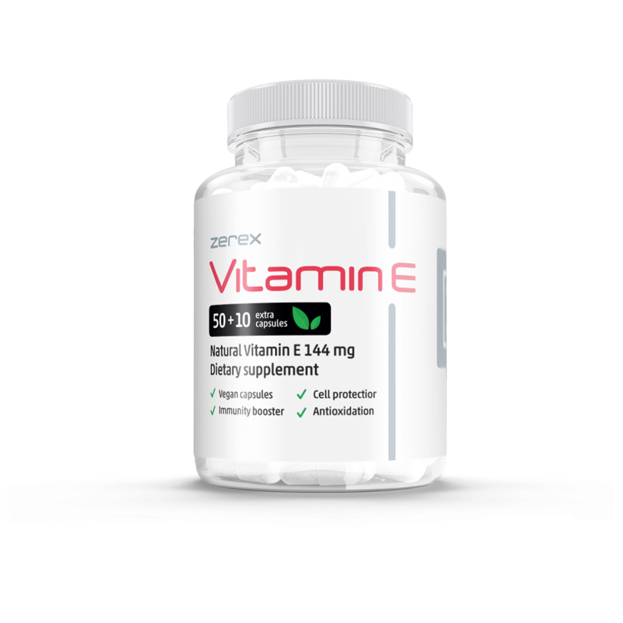 Zerex Vitamín E 50+10 kapslí Zerex