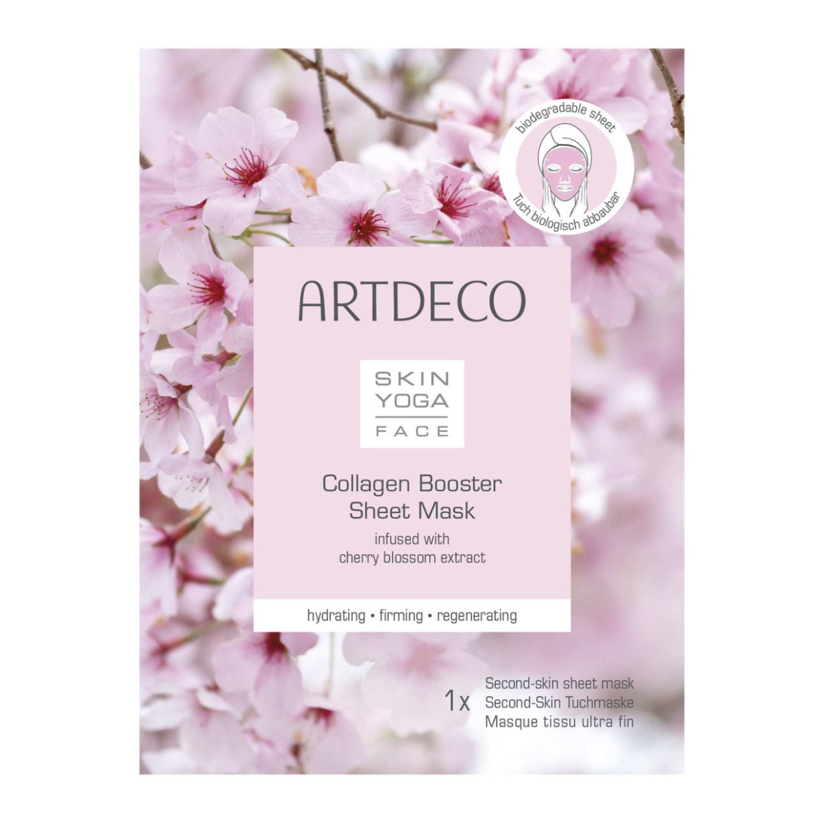 ARTDECO Skin Yoga Collagen Booster Sheet Mask pleťová maska 23 ml ARTDECO