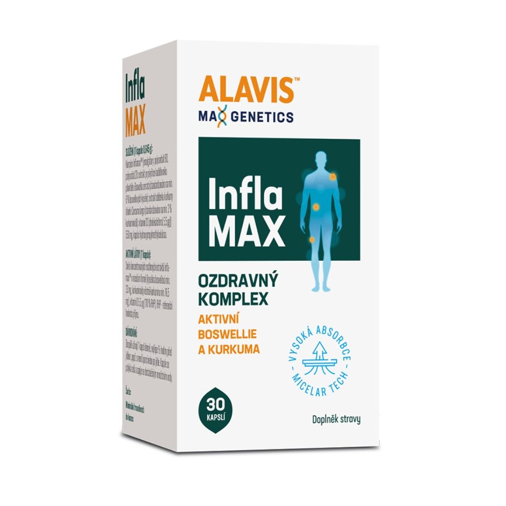 Alavis MAX Genetics InflaMAX 30 kapslí Alavis