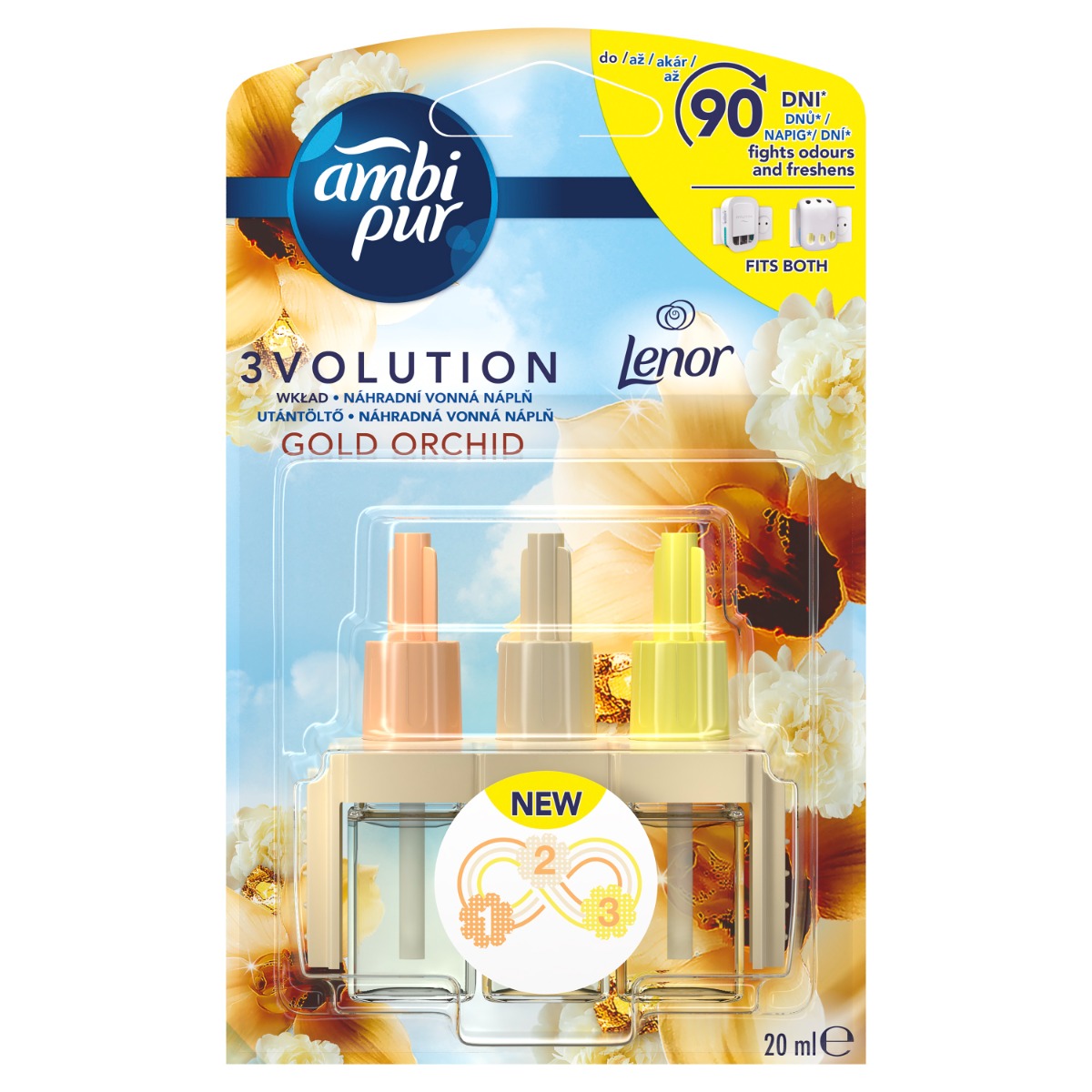 Ambi Pur 3volution Gold Orchid náhradní náplň 20 ml Ambi Pur