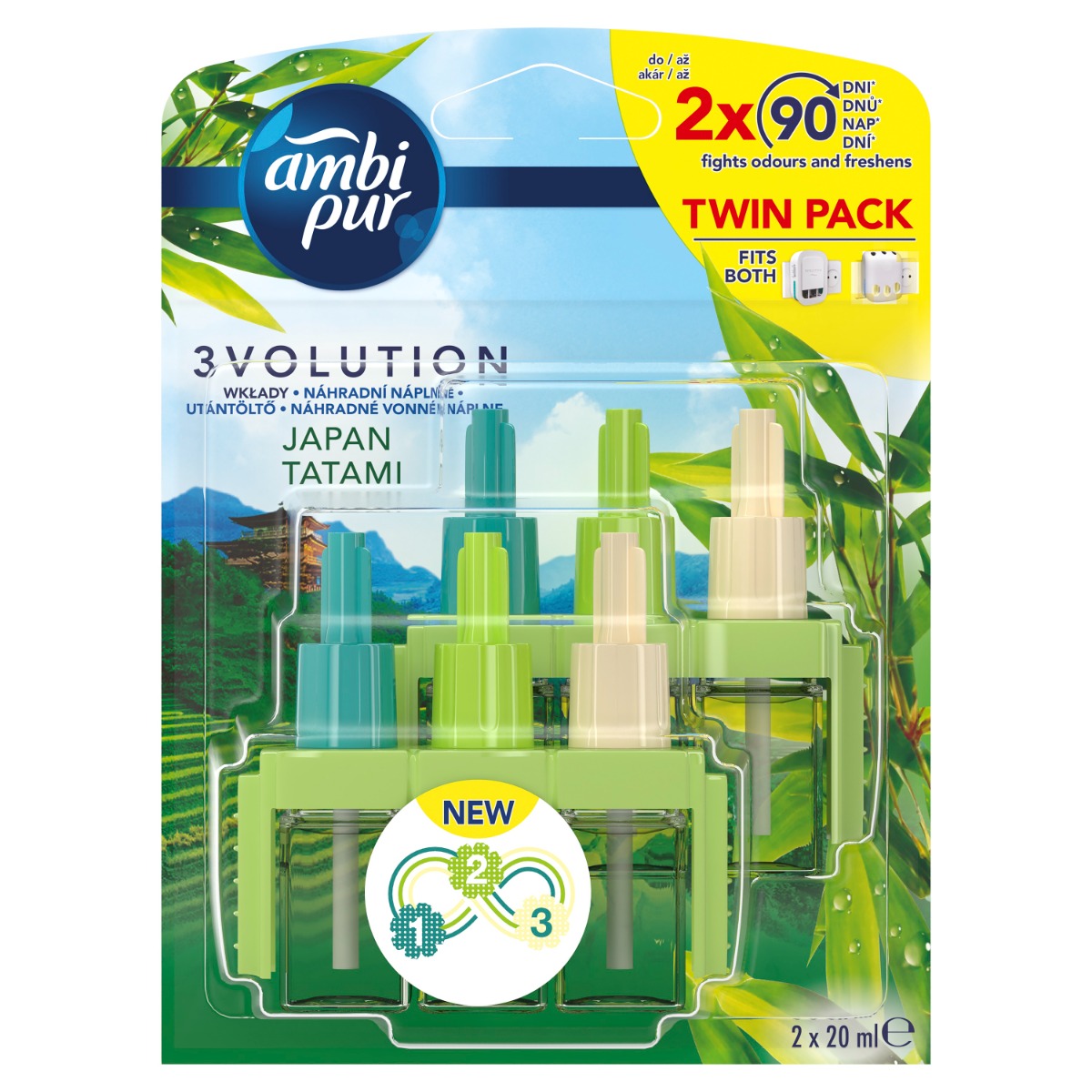 Ambi Pur 3volution Japan Tatami náhradní náplň 2x20 ml Ambi Pur