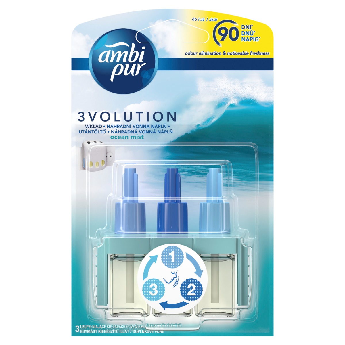 Ambi Pur 3volution Ocean Mist náhradní náplň 20 ml Ambi Pur