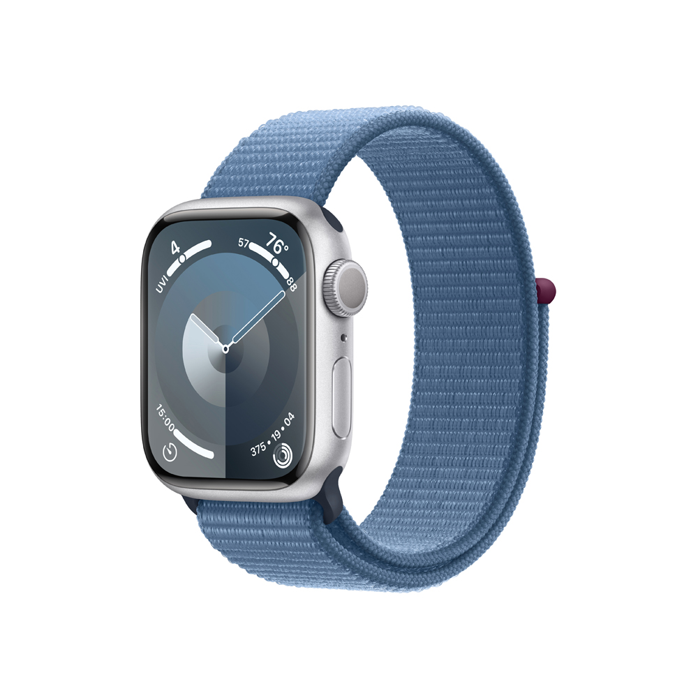 Apple Watch S9 41 mm sport loop smart hodinky Silver/Winter Blue Apple