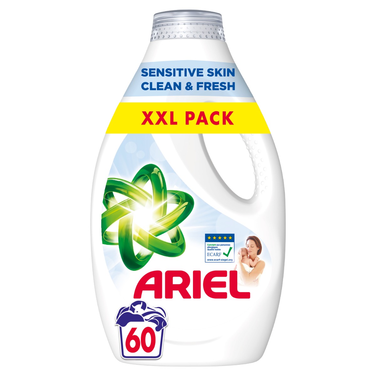 Ariel Sensitive Prací gel 3 l 60 praní Ariel