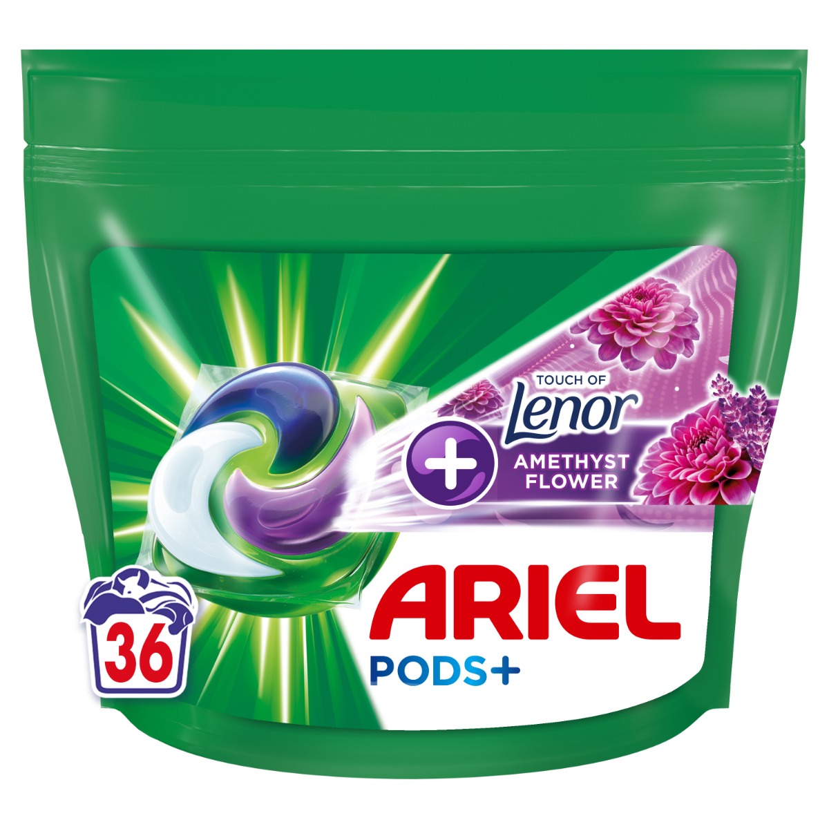 Ariel Touch of Lenor Amethyst Flower Prací kapsle 36 ks Ariel