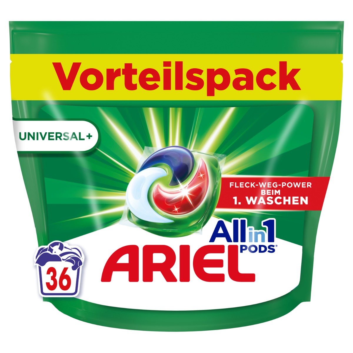 Ariel Universal Plus Prací kapsle 36 ks Ariel