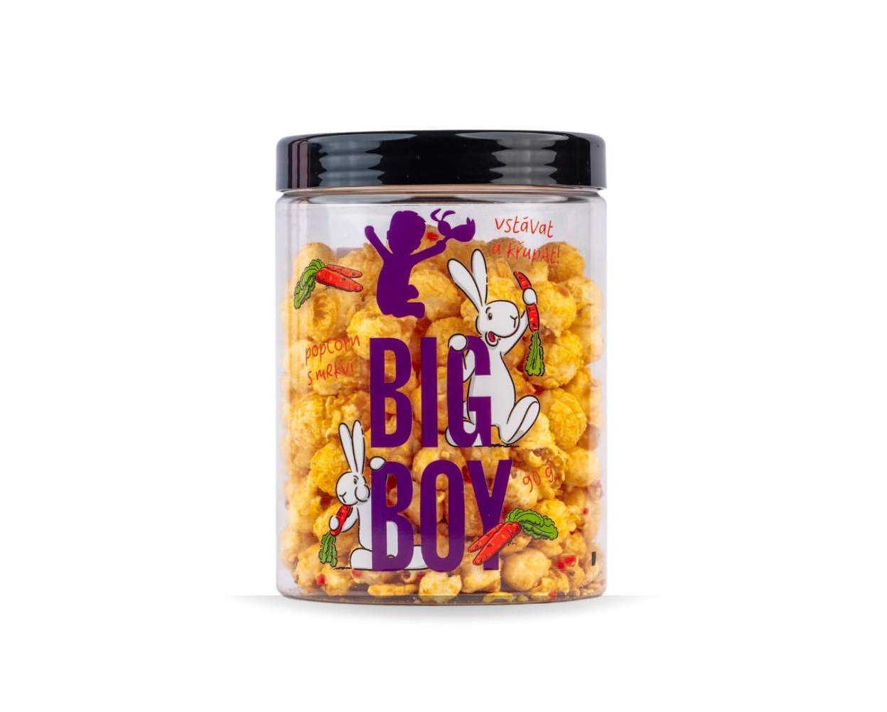 BIG BOY Mrkvový popcorn Bob a Bobek 90 g BIG BOY