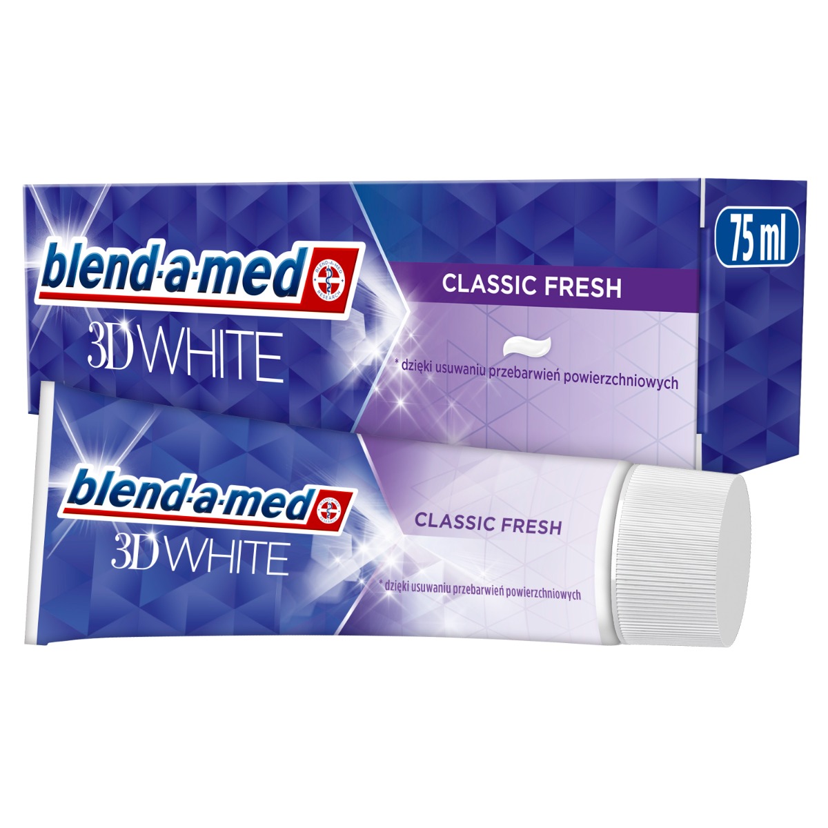 Blend-a-med 3D White Classic Fresh zubní pasta 75 ml Blend-a-med