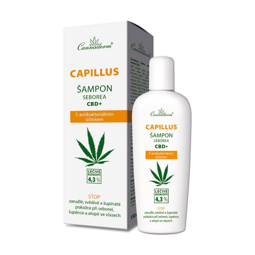 Cannaderm Capillus Šampon seborea CBD+ 150 ml Cannaderm