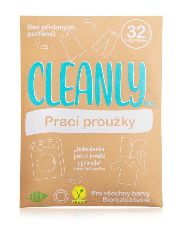 Cleanly Eco Prací proužky 32 ks Cleanly Eco