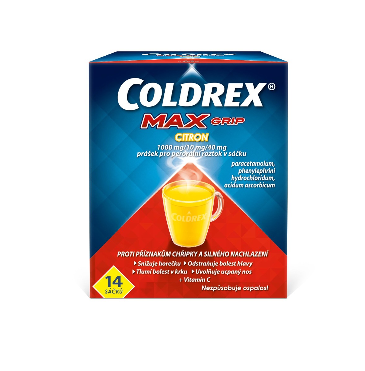 Coldrex MaxGrip Citron 14 sáčků Coldrex