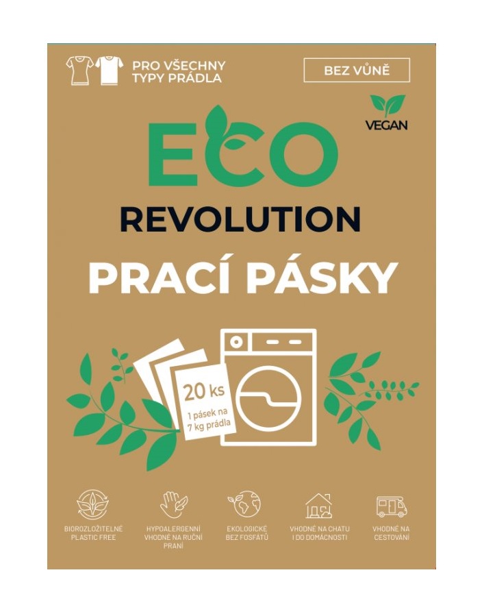 EcoRevolution Prací pásky bez vůně 20 ks EcoRevolution