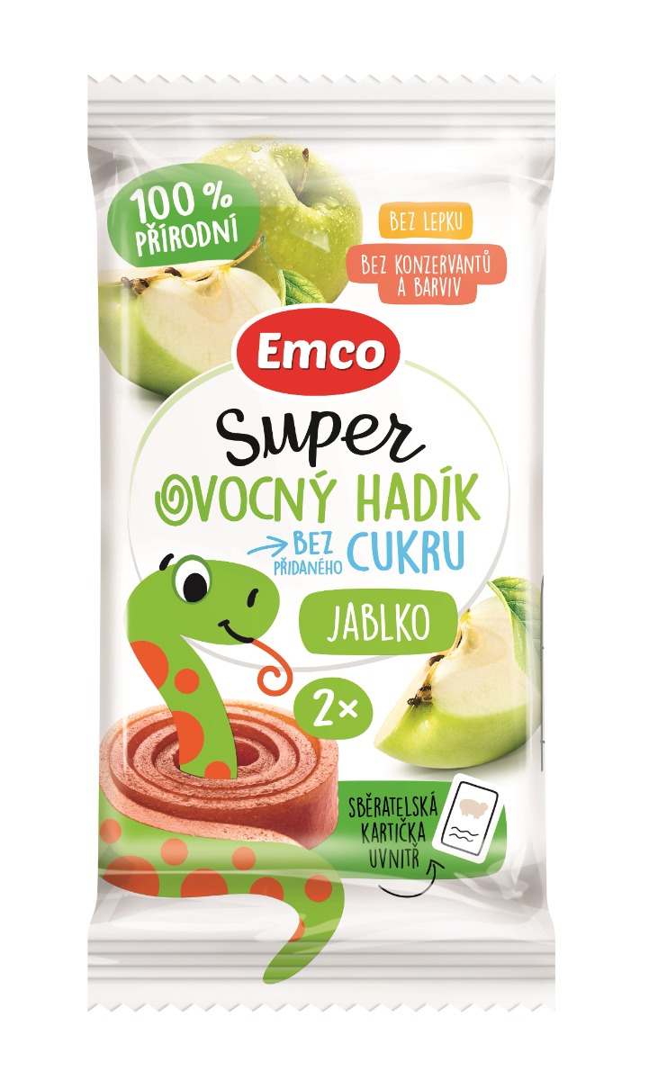 Emco Super ovocný hadík jablko 20 g Emco