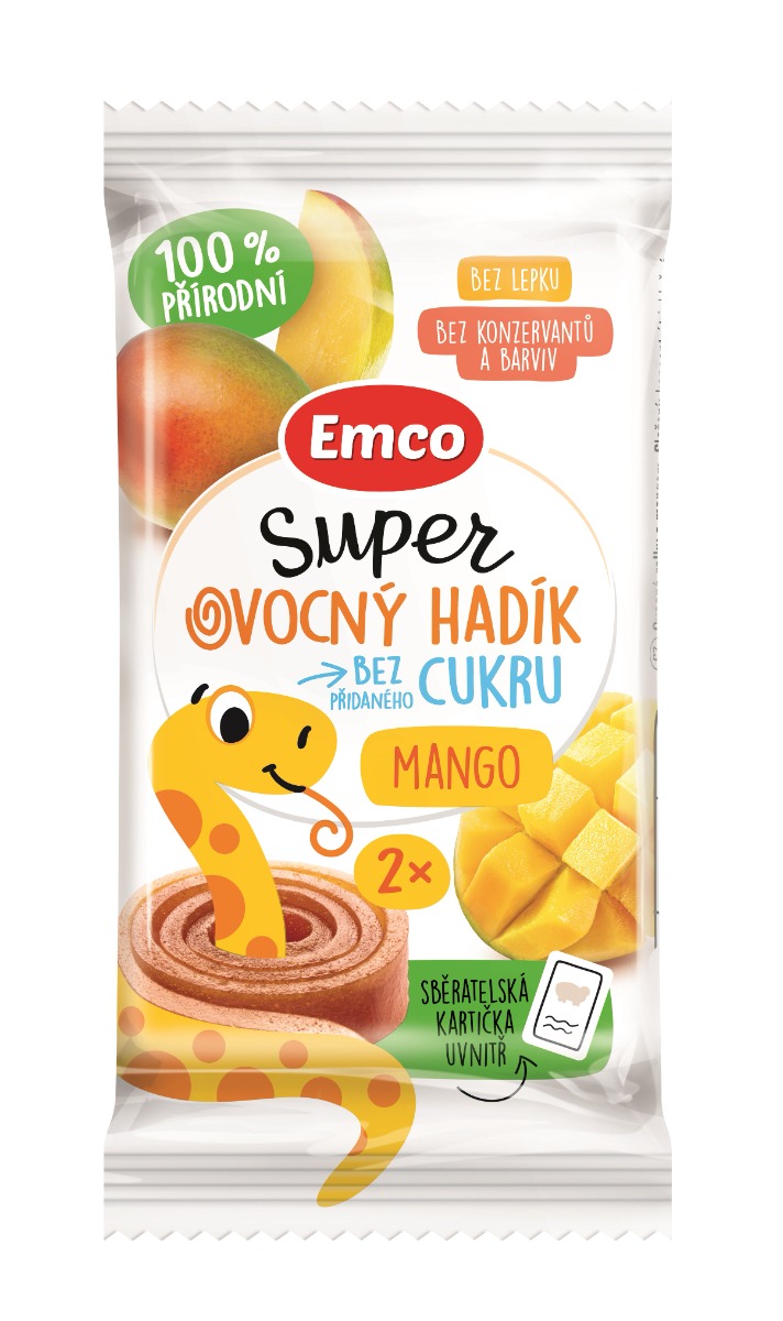 Emco Super ovocný hadík mango 20 g Emco