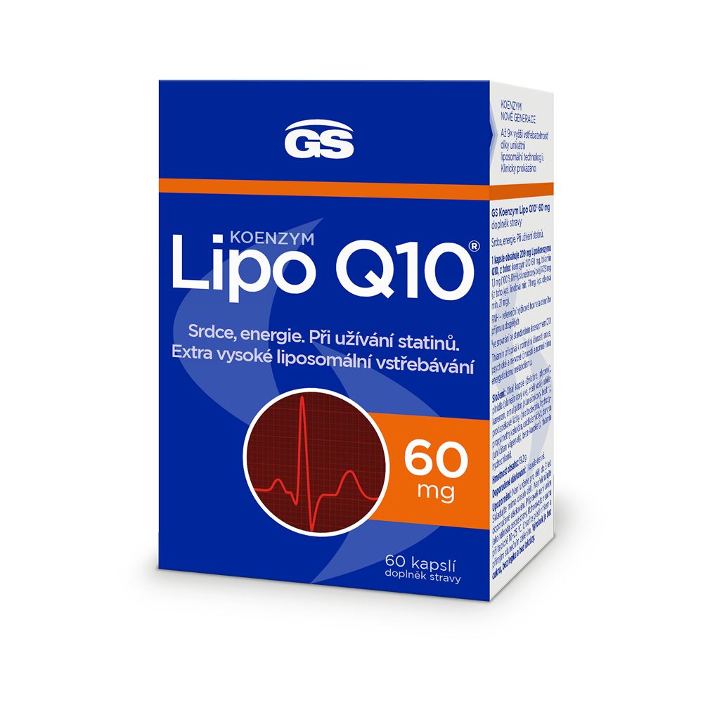 GS Koenzym Lipo Q10 60 mg 60 kapslí GS