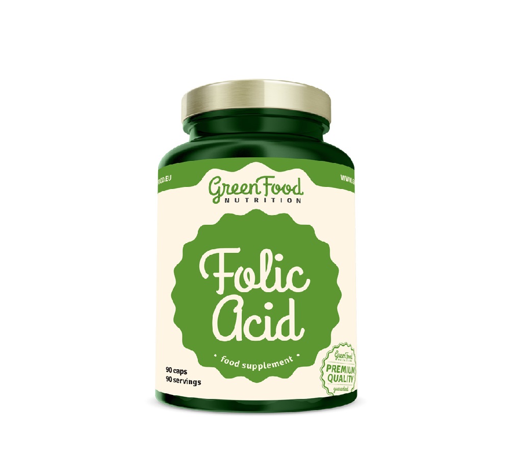 GreenFood Nutrition Folic Acid 90 kapslí GreenFood Nutrition