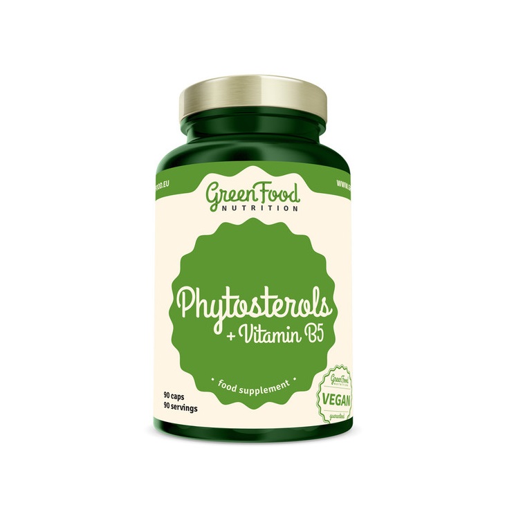 GreenFood Nutrition Phytosterols + Vitamin B5 90 kapslí GreenFood Nutrition