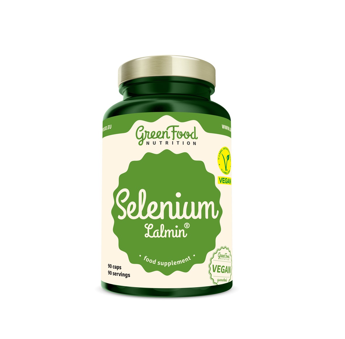 GreenFood Nutrition Selenium Lalmin 90 kapslí GreenFood Nutrition