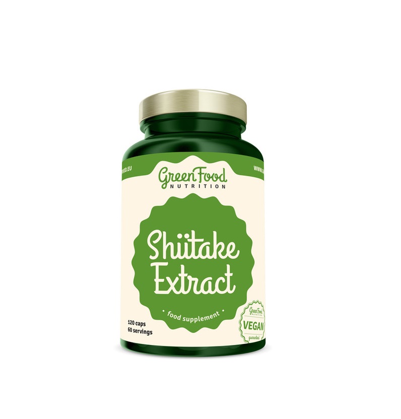 GreenFood Nutrition Shiitake Extract 120 kapslí GreenFood Nutrition