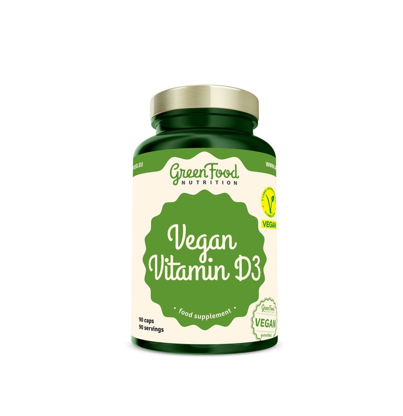 GreenFood Nutrition Vegan Vitamin D3 90 kapslí GreenFood Nutrition