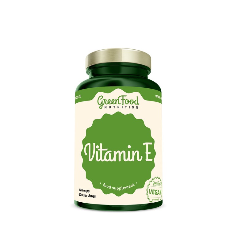 GreenFood Nutrition Vitamin E 120 kapslí GreenFood Nutrition