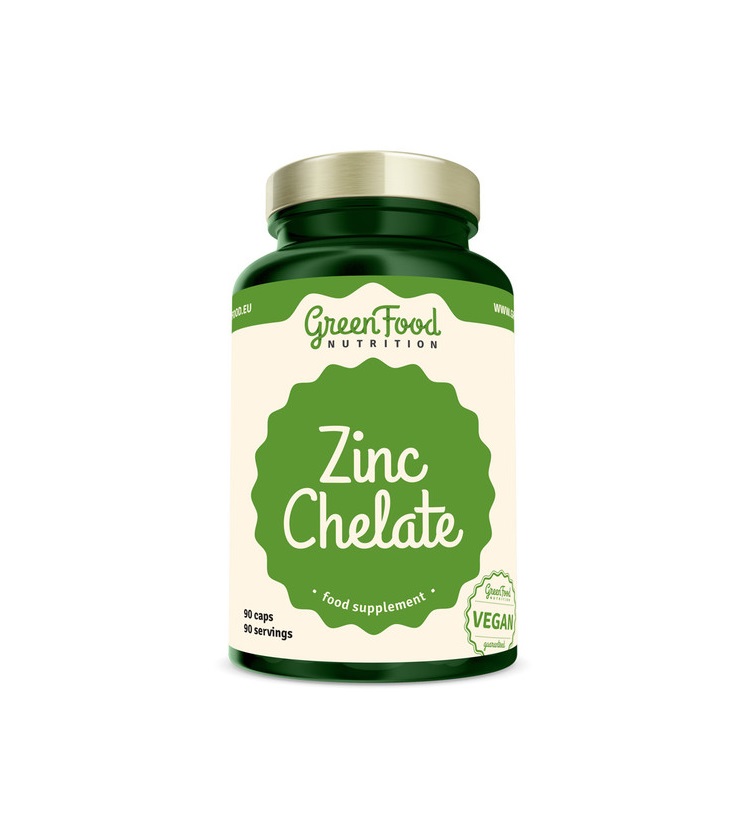 GreenFood Nutrition Zinc Chelate 90 kapslí GreenFood Nutrition