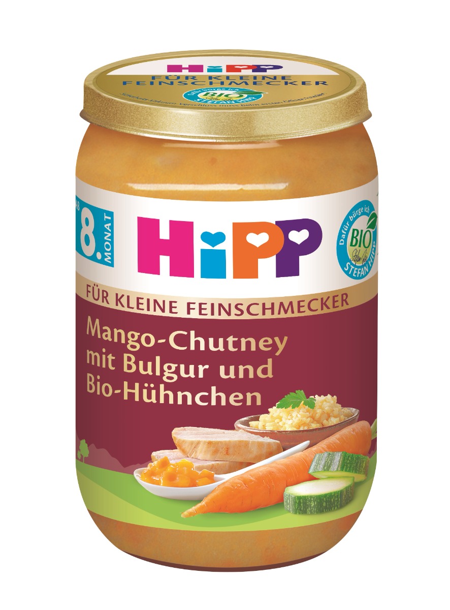 Hipp Malý Gurmán BIO Mango Chutney s bulgurem