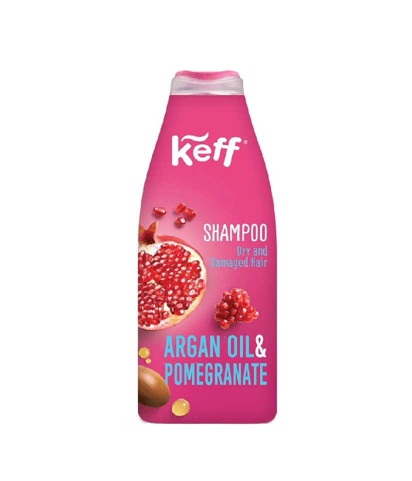 Keff Šampon na suché vlasy Granátové jablko & Arganový olej 500 ml Keff