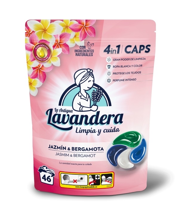 Lavandera Kapsle na praní 4v1 Jasmín & Bergamot 46 ks Lavandera